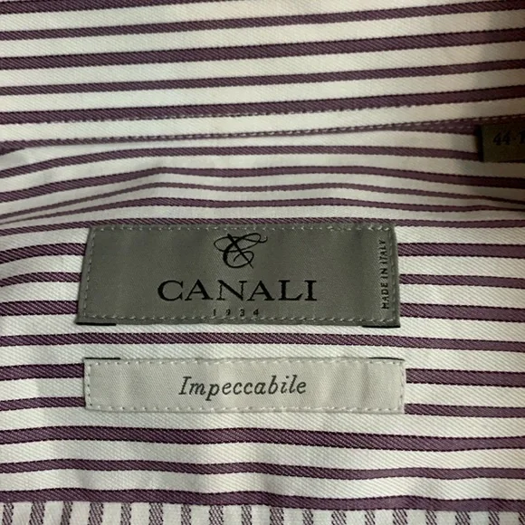 NWOT Canali Impeccabile Dress Shirt Size 17.5 Dress Shirts
